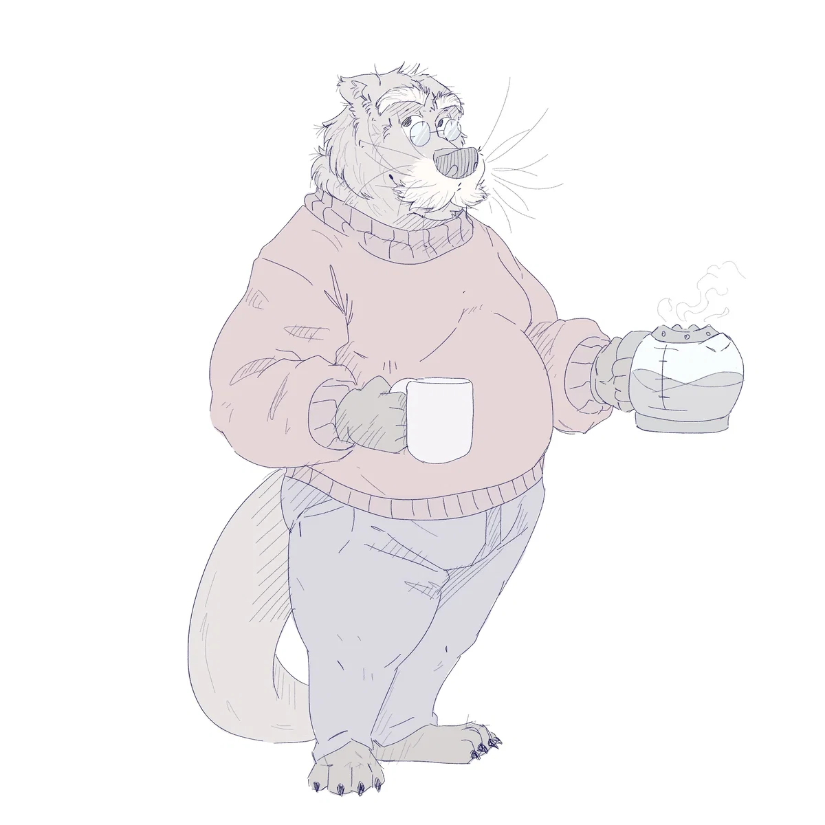 An old otter butler