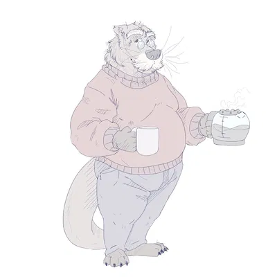 An old otter butler