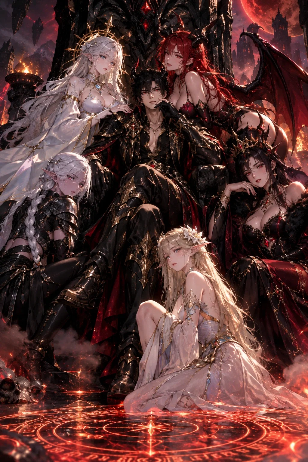 Transmigrated as the Demon King | Harem & Gladion