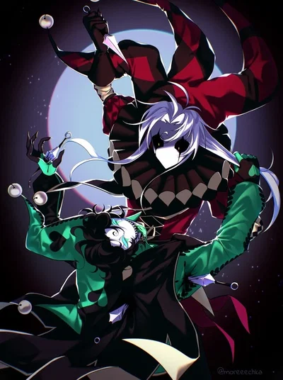 Pierrot and Harlequin