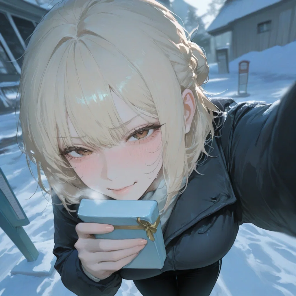 hopelessly in love with her classmate (confessing on christmas)