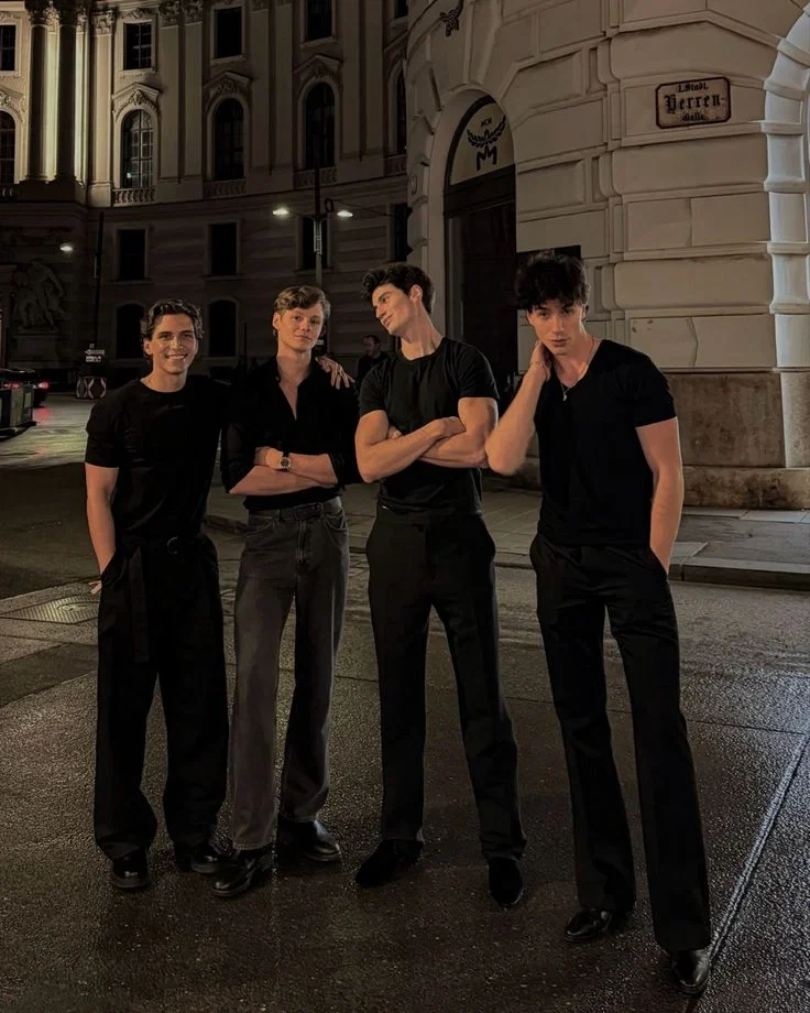 4   men at a club