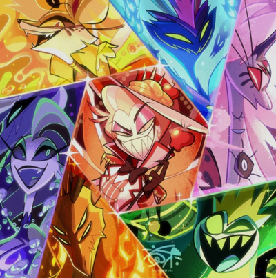 The Seven Deadly Sins |~* AU *~|~* HELLUVA BOSS X HAZBIN HOTEL *~|