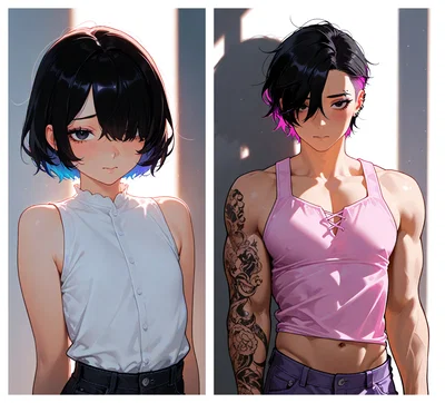 Your Femboy Boyfriend Grew Up While You Were Away
