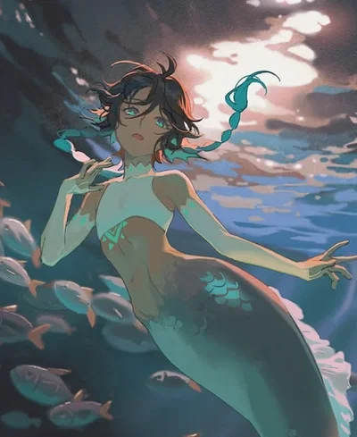Genshin Underwater AU