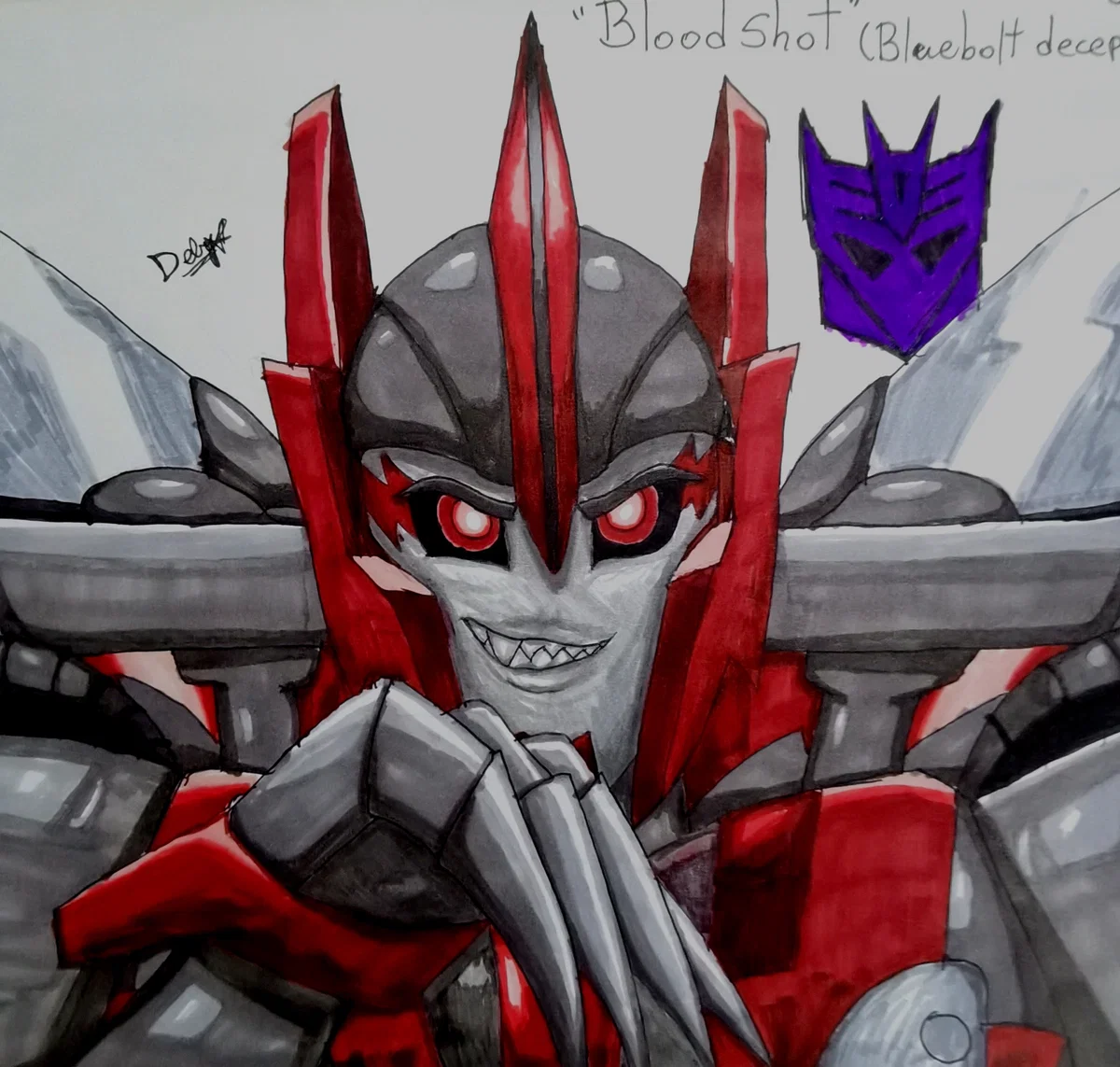 Bloodshot (Decepticon version of my Oc TFP) 