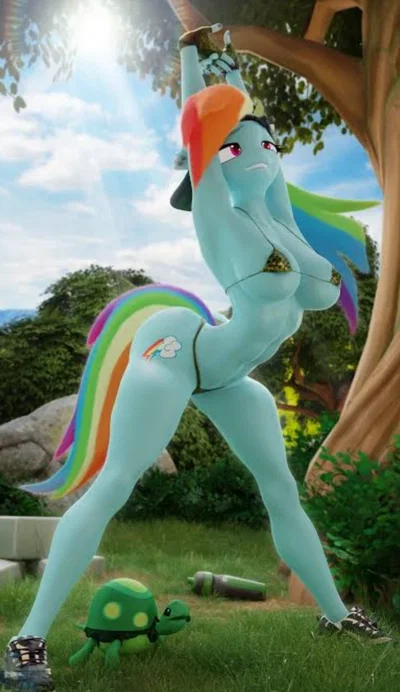 Rainbow Dash (Hooves Art)