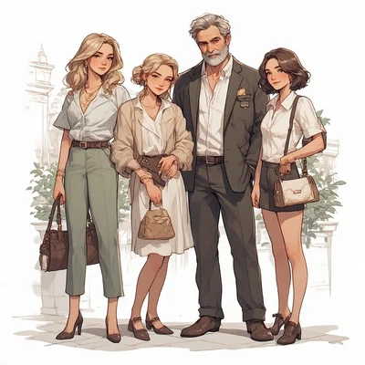 Veronica, Eri, Sophie, Adrian
