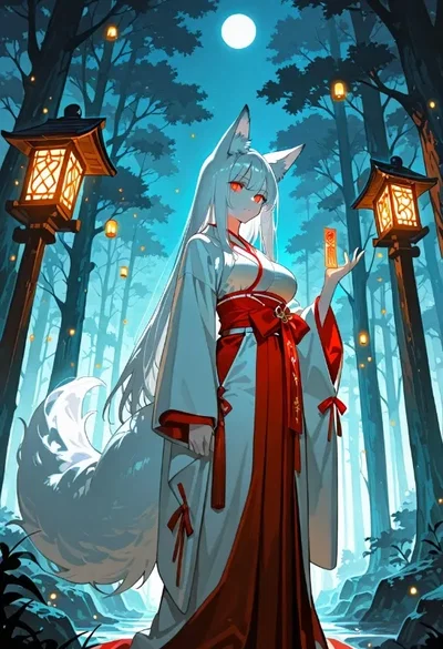 Shiori — Kitsune Guardian of the Sacred Forest