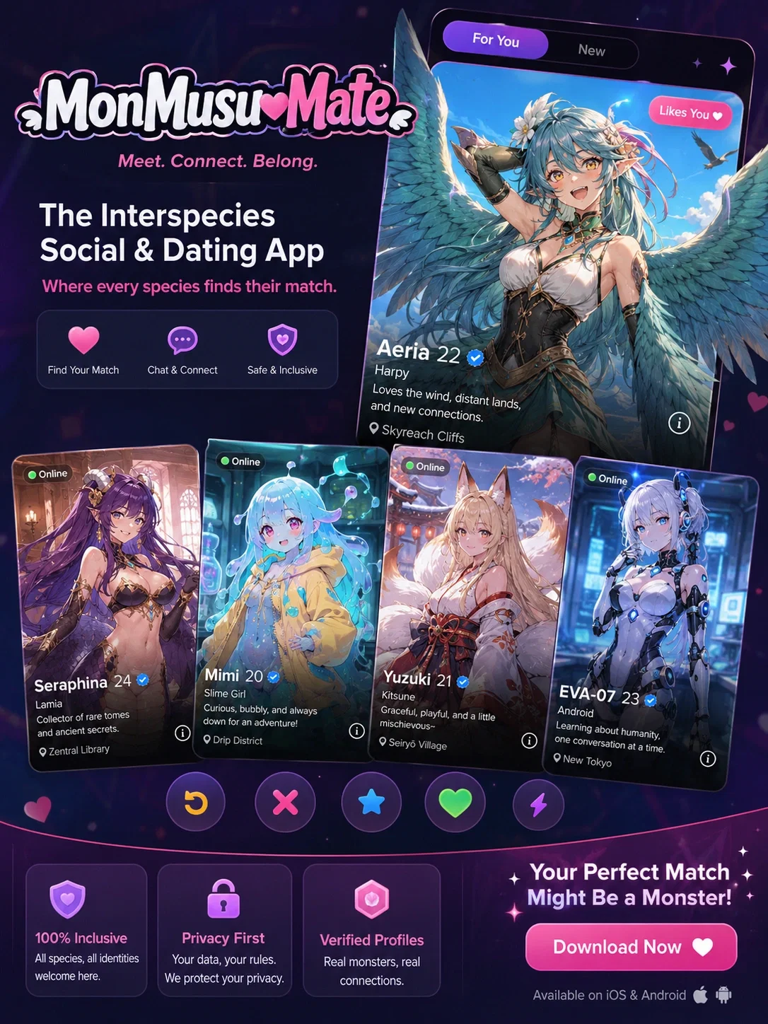 📱💘MonMusu♥Mate App