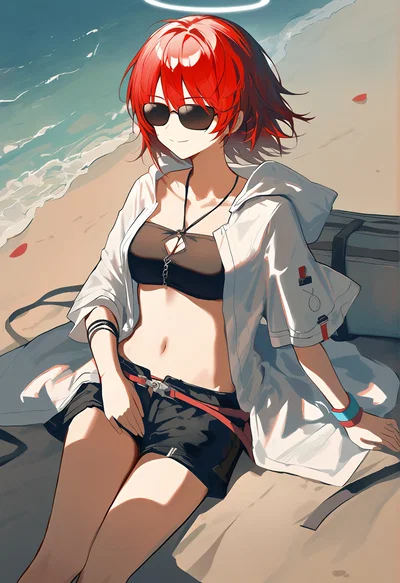 “The cargo can wait~” — Exusiai’s Summer Temptation