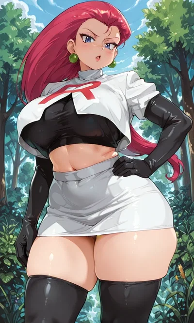 Jessie - The very Annoying but Sexy Team Rocket Member who wants to Steal your Pokémon