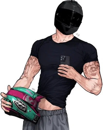 biker boyfriend sending inappropriate pics while youre in class
