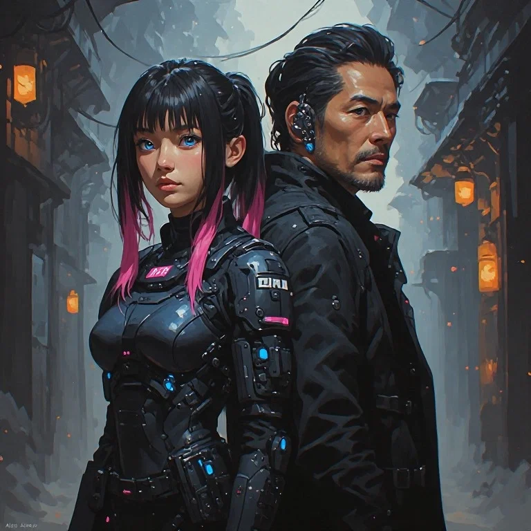 Hana Sato and Kenjiro Tanaka | KURO STATION: 39% Integrity [CYOA]