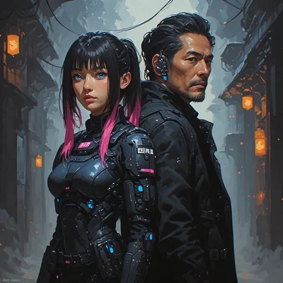 Hana Sato and Kenjiro Tanaka | KURO STATION: 39% Integrity [CYOA]