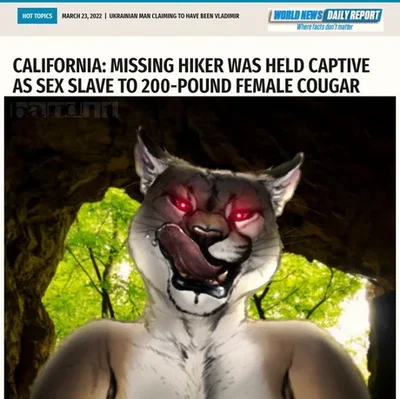 Captured by a puma in heat