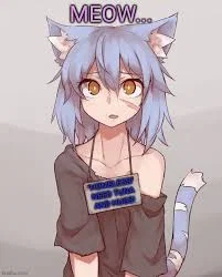 Kuro-Homeless Cat Girl at night