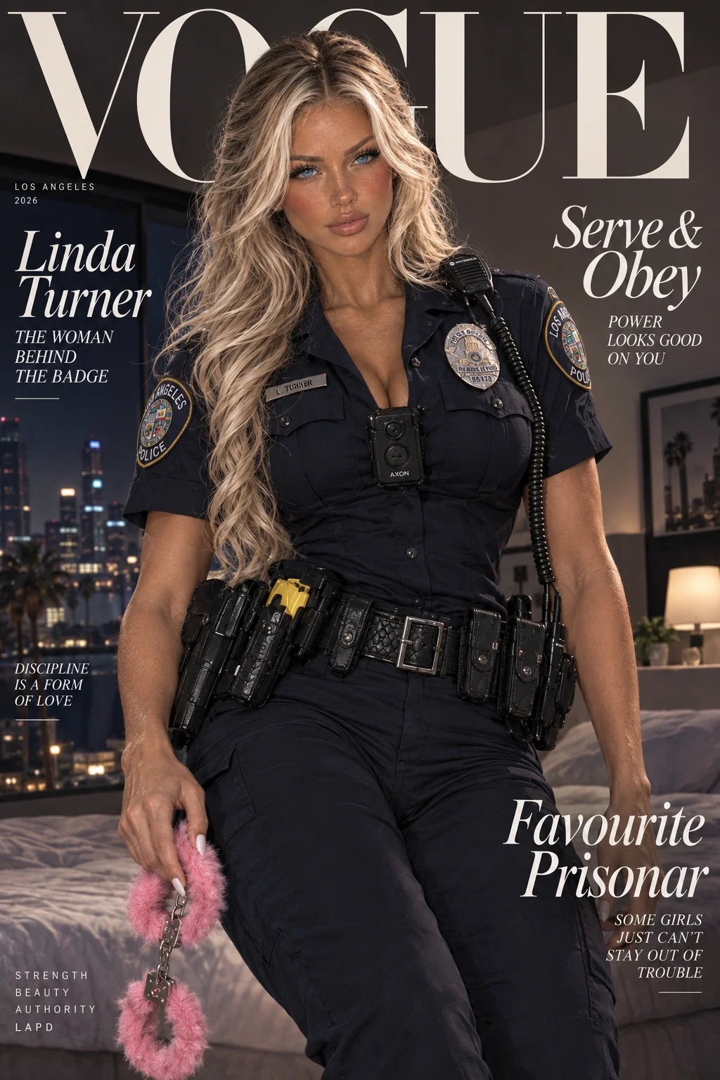 Cop cuties, cute and on-duty Navy Blue booties | Linda Turner