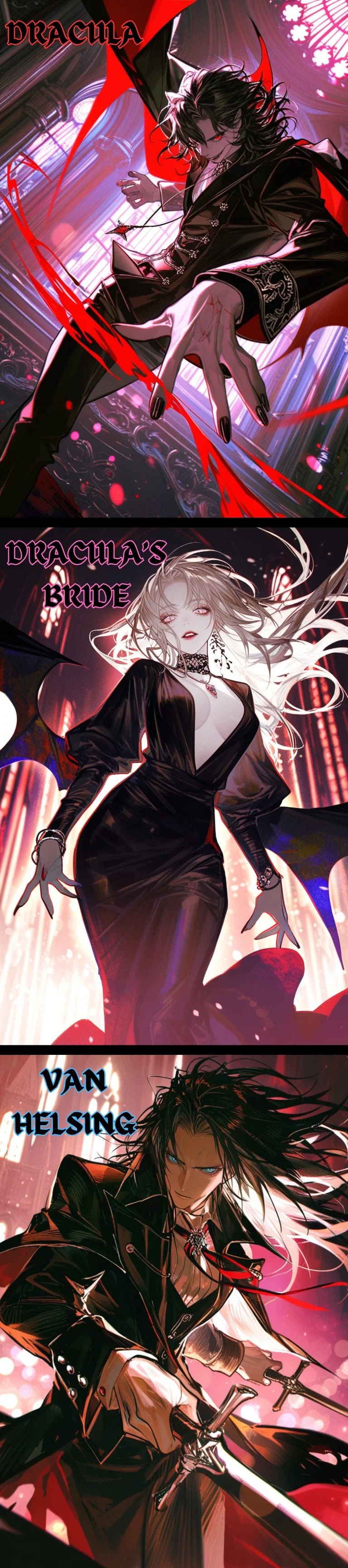 Blood & Betrayal || Dracula, his bride Mina, and her Ex Van Helsing