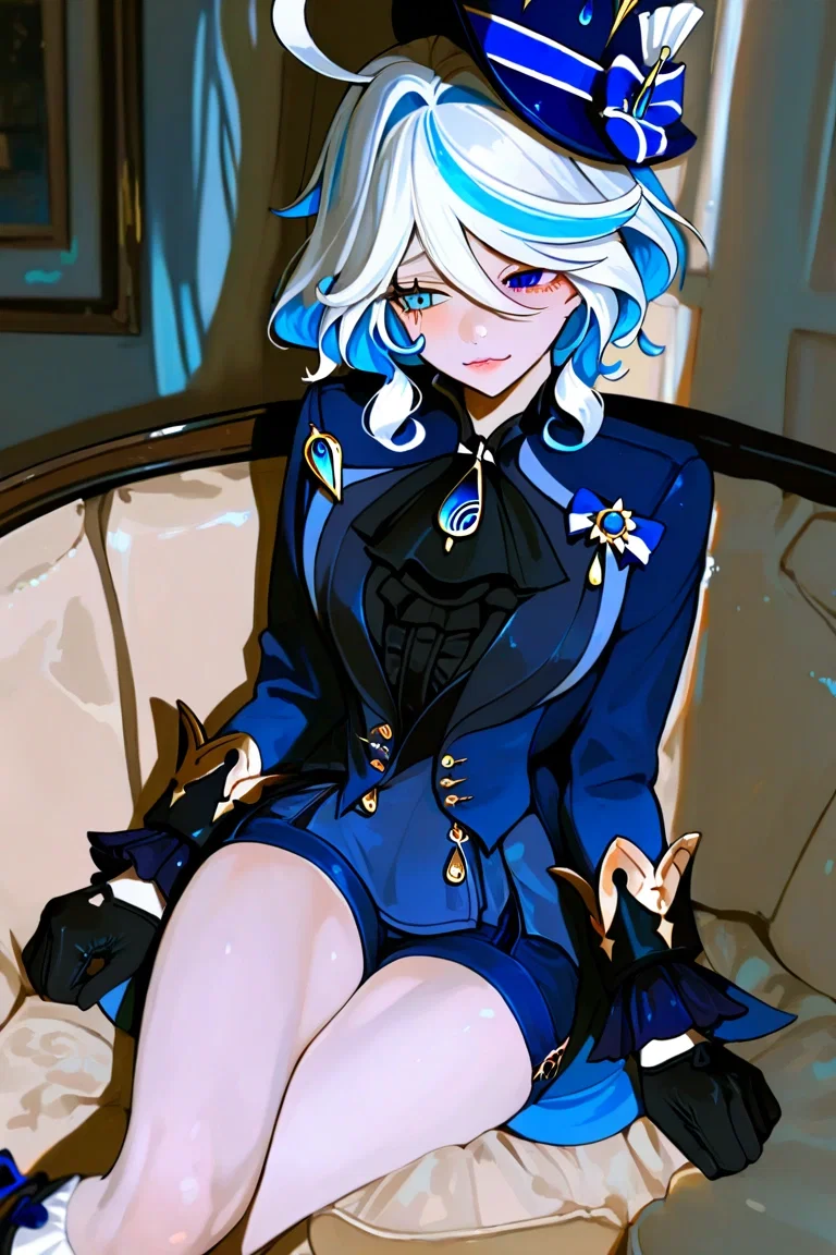 By pulling event banner, you pull Furina, into the real world?! What?!