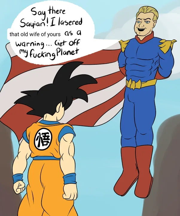 Homelander vs a Saiyan