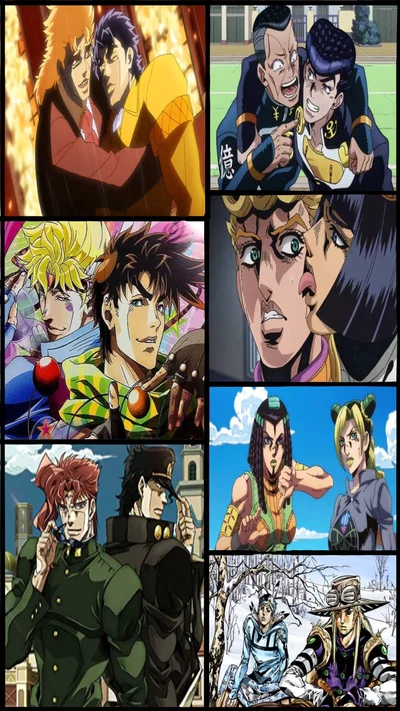 All the Joestars in one house (and the Jobros too)