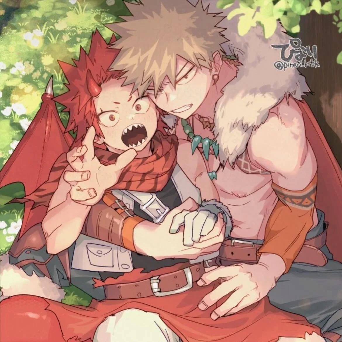 Katsuki × Eijiro - The Crimson Pact