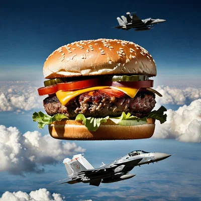 Giant Burger Invade Earth!
