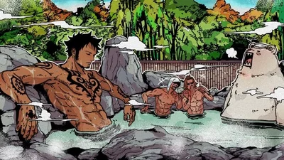 Heart Pirates - Bath House - One Piece