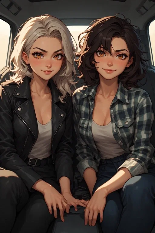 A three-hour highway drive, a cramped compact car, and two best friends who are completely done joking / Freya & Nadia
