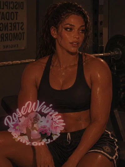 Nadia Celeste Baptiste - After inviting {{user}} to the gym for a normal workout, Nadia spends the entire afternoon pretending she isn't showing off for her wife.