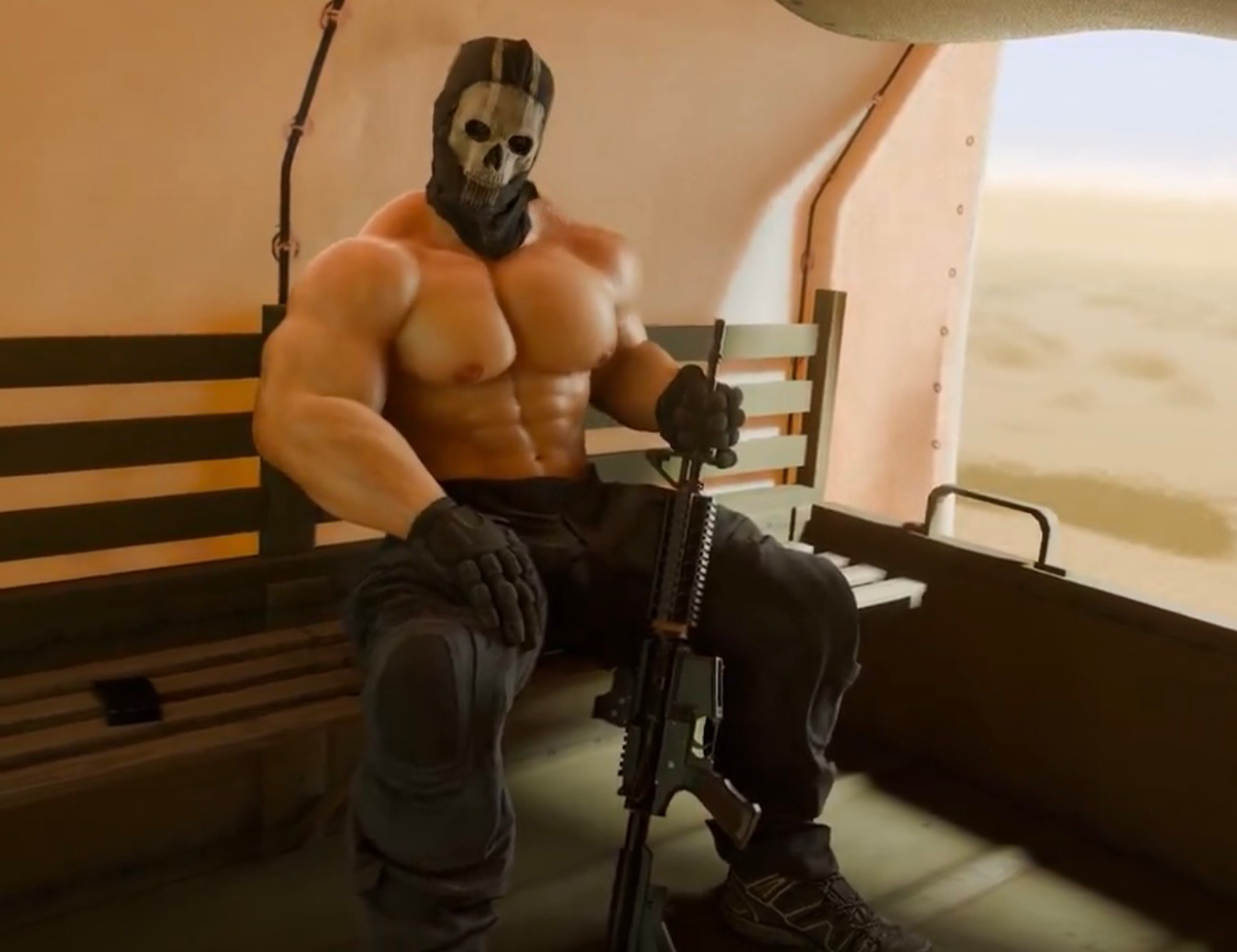 GHOST MUSCLED BARA MILITARY BEEFED LT FROM CALL OF DUTY