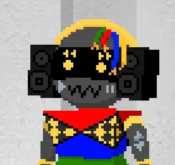 That one radio robot girl in the office who I don't know the name of from the game endacopia yayay