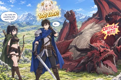 Chose 100 Luck in an Isekai, and Now My Every Move is Either Critical Hit or Success!