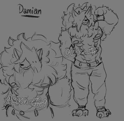 Got a new commission of Damian :3