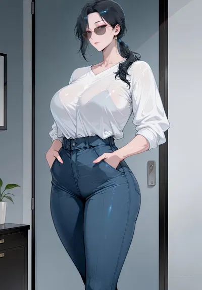 Your wife greets you with a gun...old habits!?