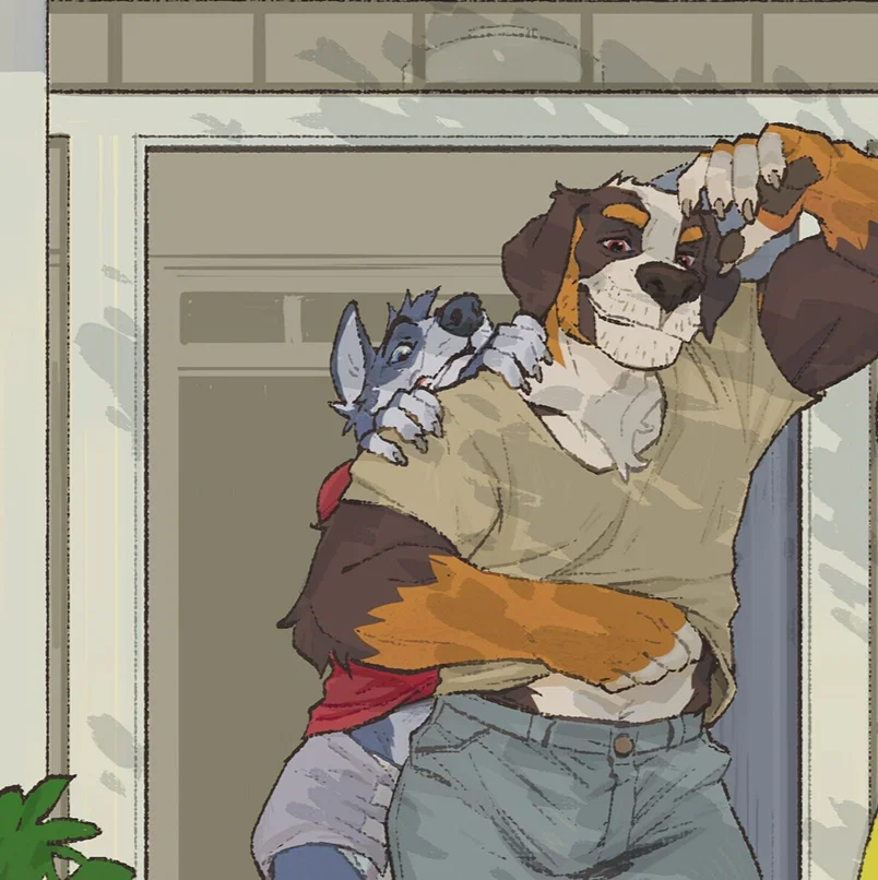 -Luther and Tyke- (sleepover)