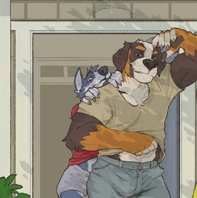 -Luther and Tyke- (sleepover)