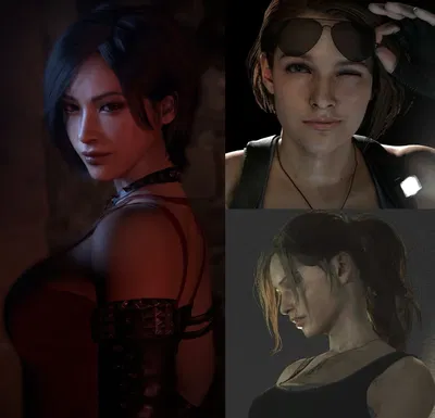 Ada Wong, Jill Valentine, and Claire Redfield