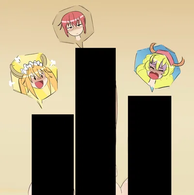 Futa kobayashi, Tohru, and Lucoa