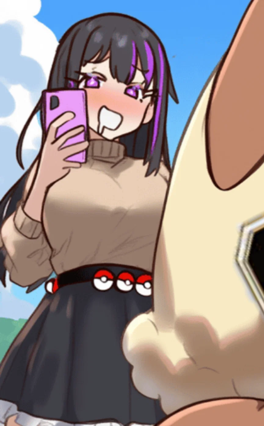 Nina with her two pokemon 