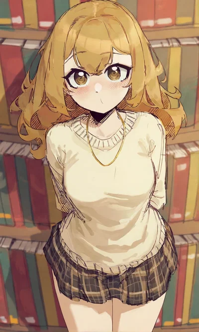 Librarian can't take her eyes off you