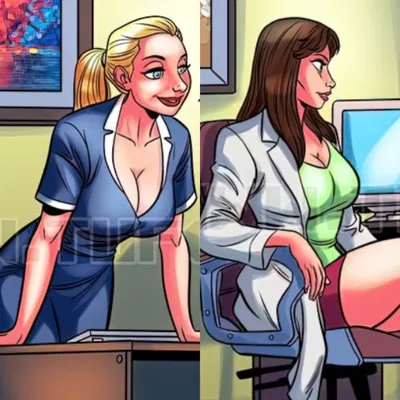 Doctor and Receptionist