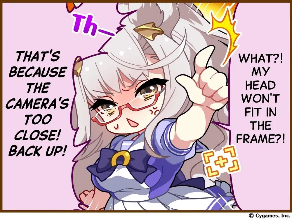 Biwa Hayahide | Her head don't even fit in the frame lmao.