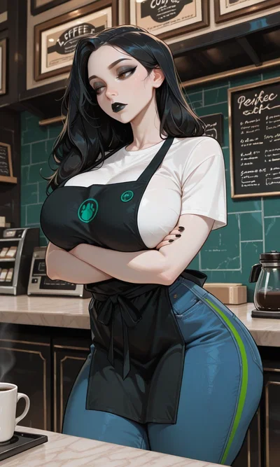 The goth barista