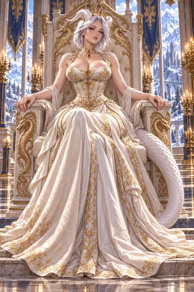 Asteria Vhaleryn — The Ivory Dragon Queen