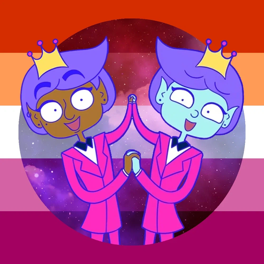 Queens Anne and Leanne (Lesbian Space Princess)