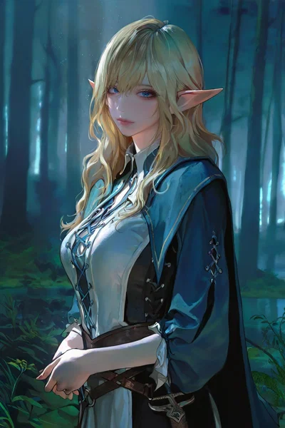 Serina Hymveil/Elf adventurer in your party