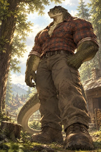 Bram Ironhide (Shrunken near him)
