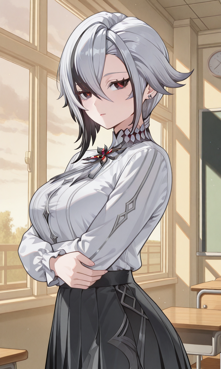 “The Crimson Veil of the Student Council President“